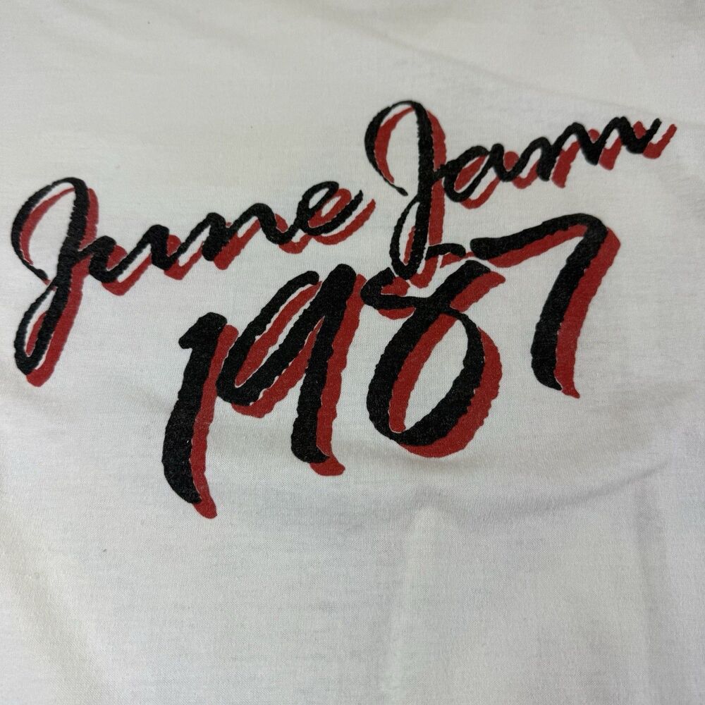 Vintage Sixth Annual Alabama June Jam 1987 Country Concert Shirt Mens XL White - Picture 16 of 16